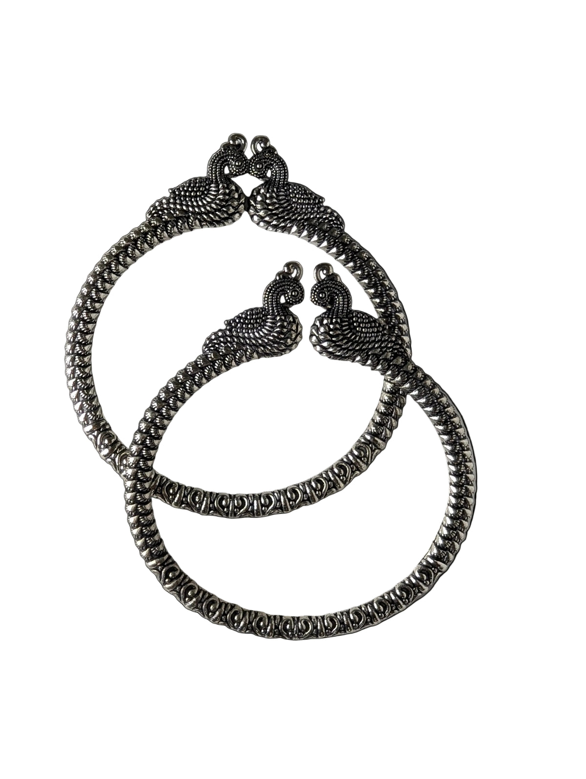 Oxidized Mayurmukh Kada
